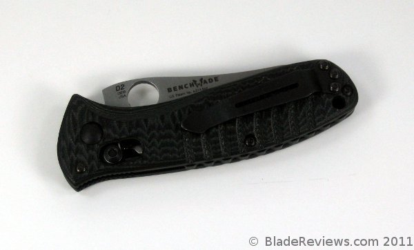 Benchmade Mini Bone Collector - Handle and Pocket Clip Detail