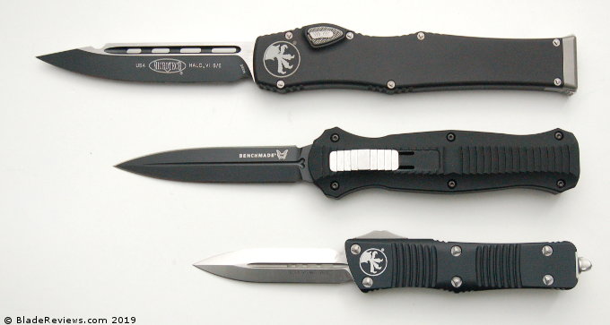 Benchmade Infidel vs. Microtech Halo VI and Michrotech Combat Troodon