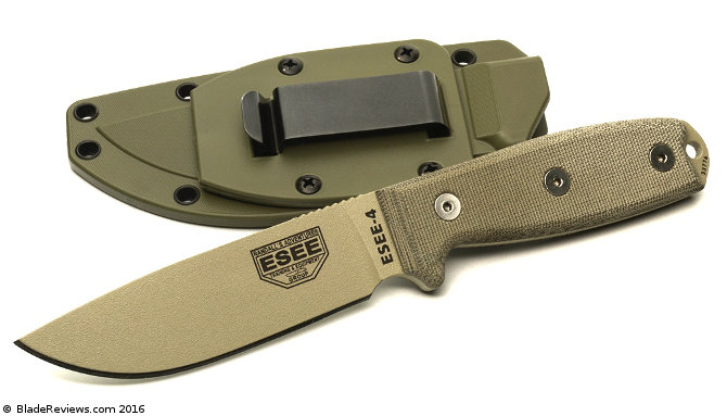 ESEE-4 with Belt Clip and Sheath