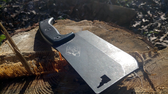 ESEE CL1 Expat Cleaver Blade in the Sun
