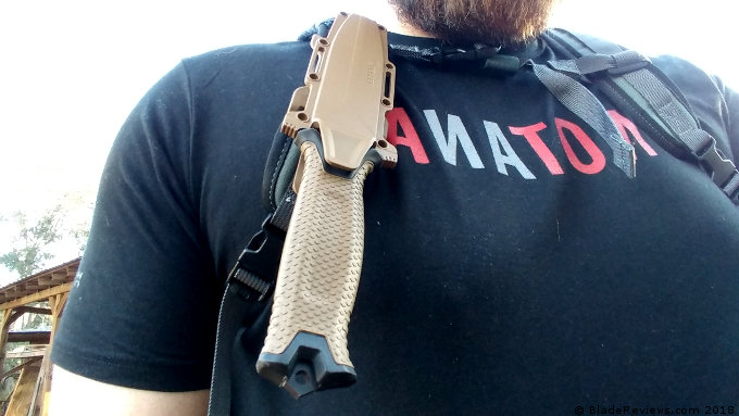 Gerber StrongArm on a Back Pack
