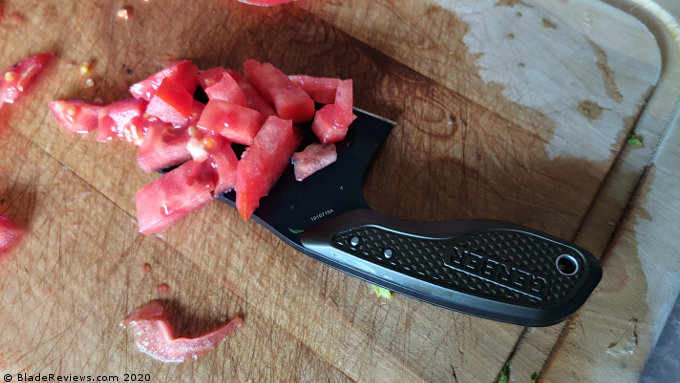 Dicing Tomatoes with the Gerber Tri Tip