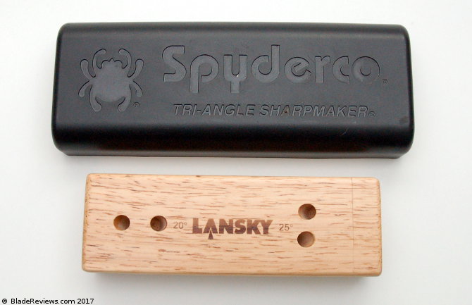 Lansky Crock Sticks vs. Spyderco Sharpmaker closed