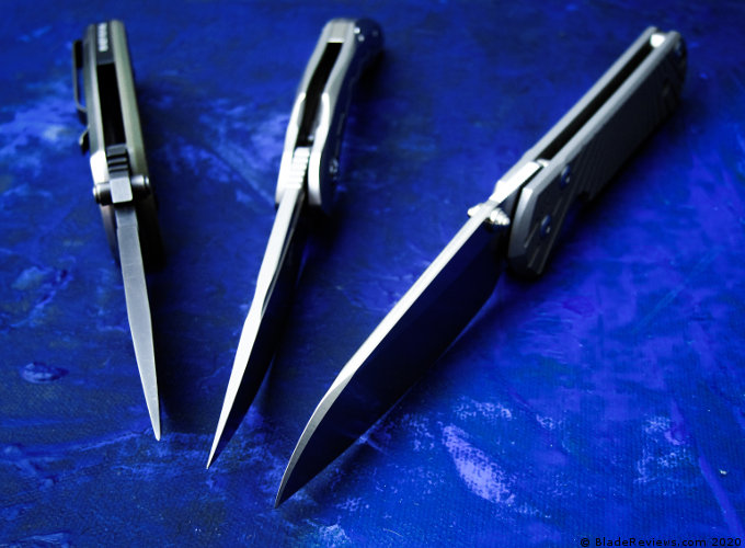 Bestech Marukka Blade Thickness Comparison with HEST/F and Chris Reeve Sebenza