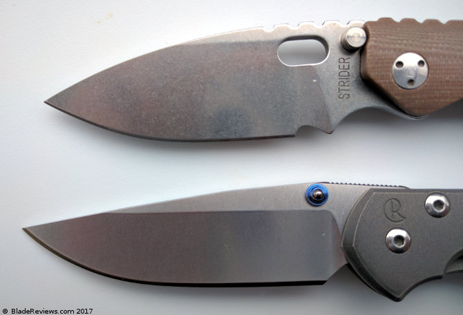 Strider PT vs. Chris Reeve Knives Small Sebenza 21 Blade Comparison