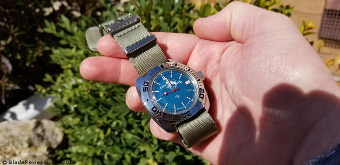 Vostok Amphibian Side in the Hand